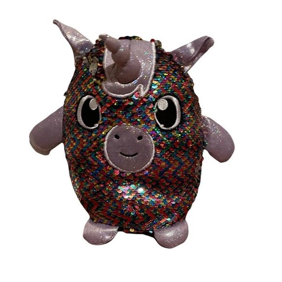 Beverly Hills Teddy Bear Co Shimmeez sequin unicorn - Picture 3 of 7